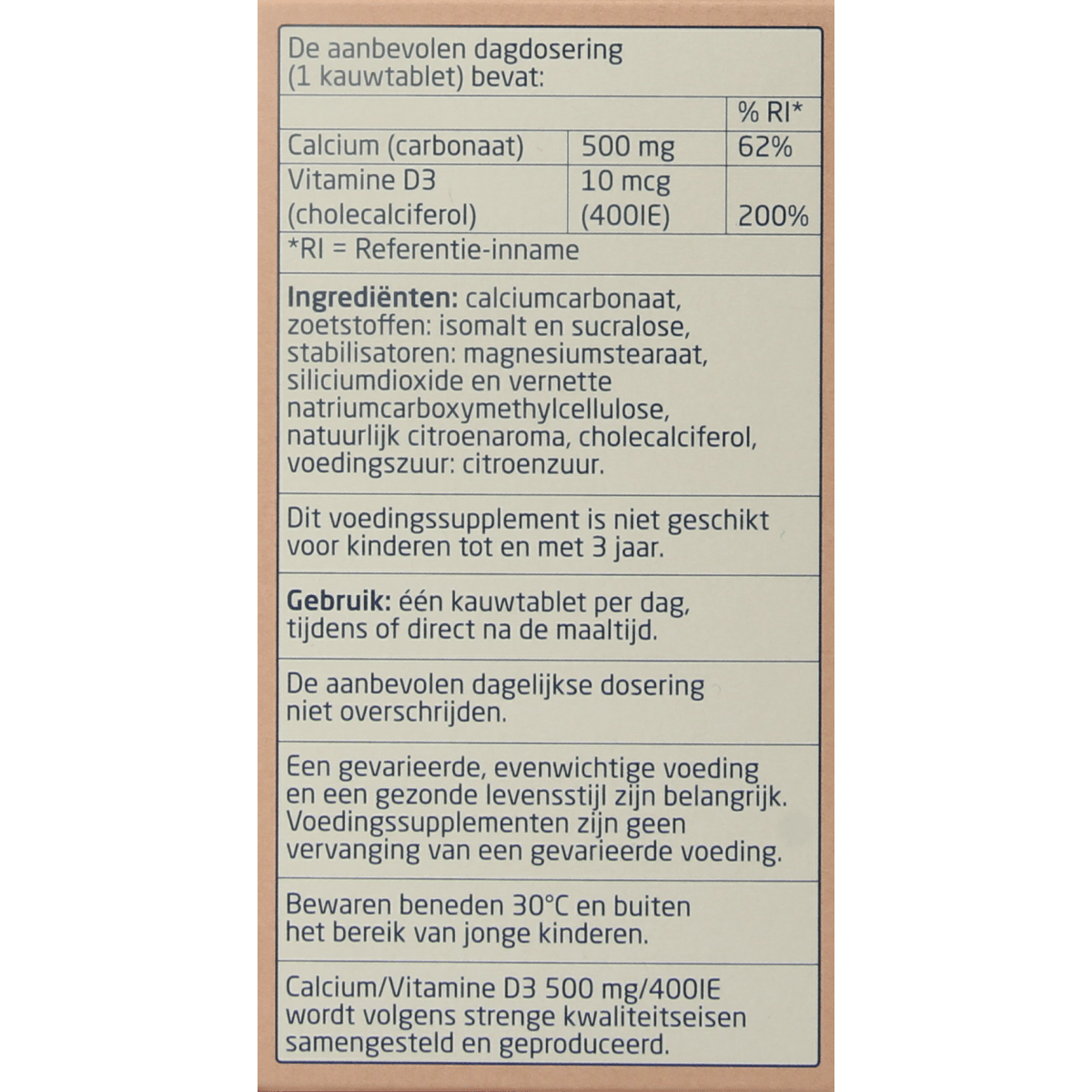 Teva Calcium and Vitamin D chewable tablets, mineral supplement, 90 count, showing the bottle and tablets inside