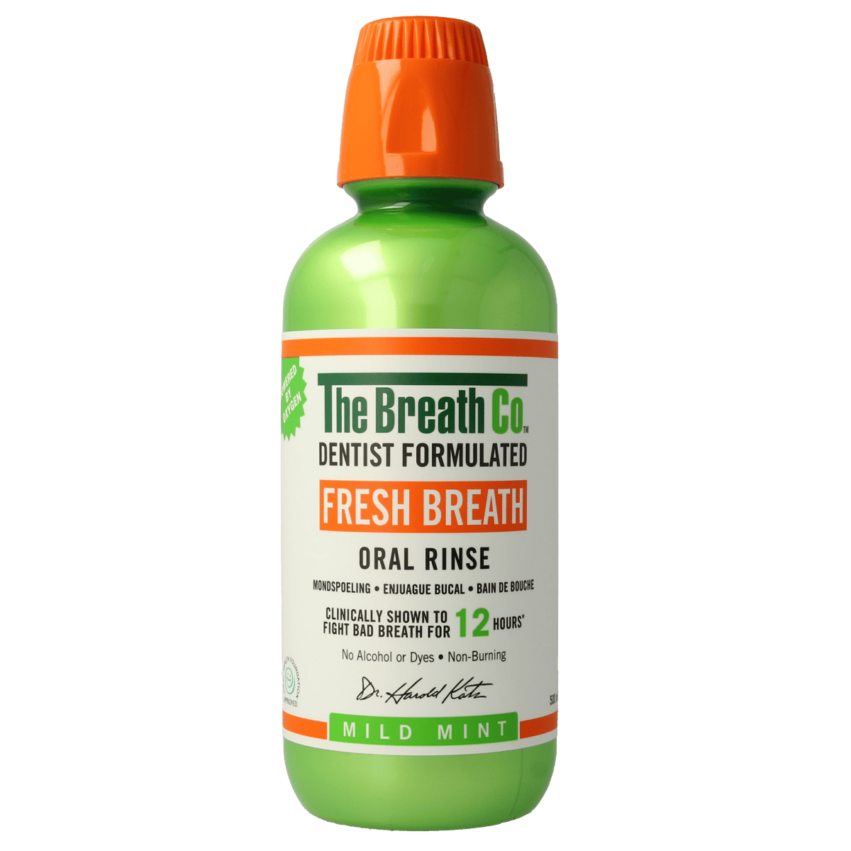 The Breath Co Mondspoelmiddelen 500.00 Milliliter The Breath Co The Breath Co Mild Mint 500.00 Milliliter