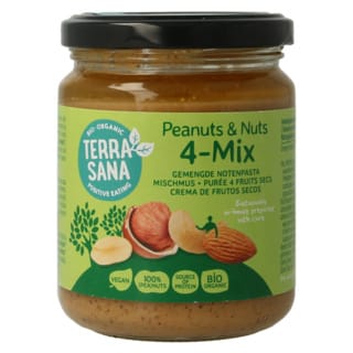 Mixed organic unsalted nut pasta in 250g package by Topbrands2go, featuring a variety of nuts in a natural, healthy snack.