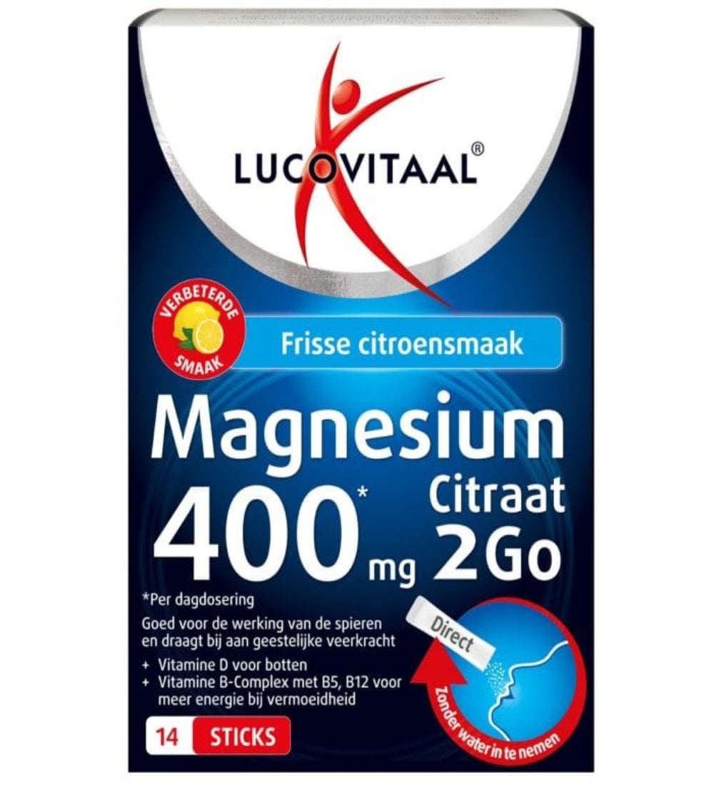 Topbrands2go Magnesium 400 mg 2Go 14 sticks 14 Magnesium 400 mg 2Go 14 Sticks