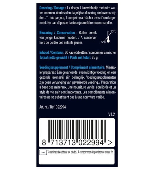 Topbrands2go Pure Marine Magnesium 30 chewable Tablets Pure Marine Magnesium 30 chewable Tablets