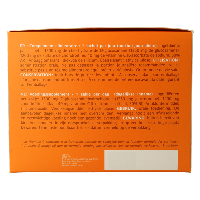 Trenker Biocondil cartilage and kraakbeen mineral supplement in a box of 180 sachets, designed to support joint health.