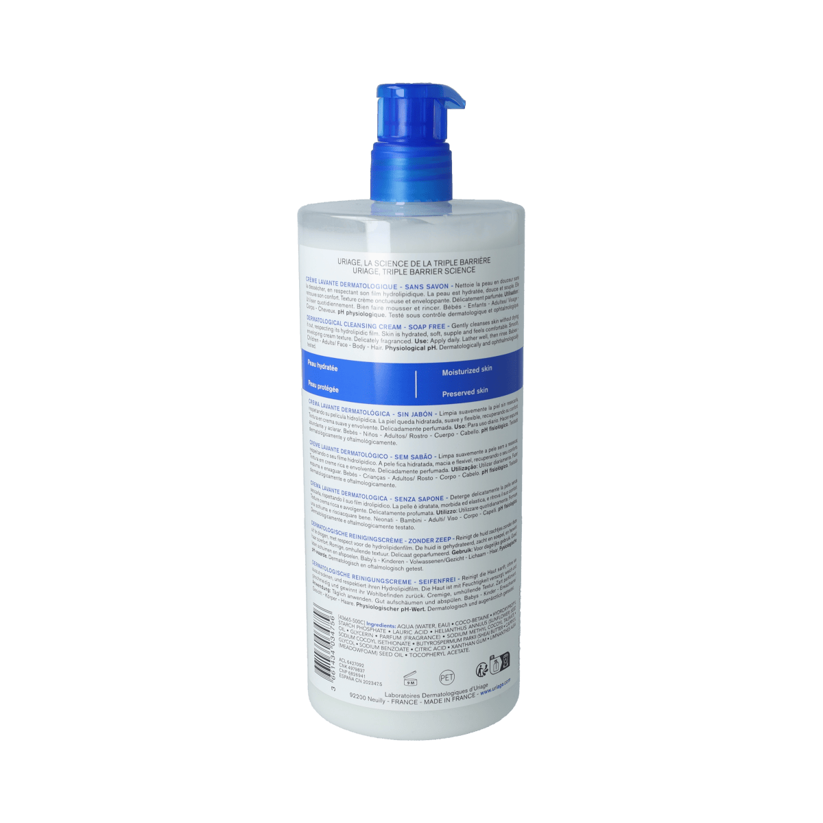 Uriage Lichaamsverzorging 1.00 Liter Uriage DERM-PHY CREME LAVANTE DERMATOLOGIQUE 1.00 Liter