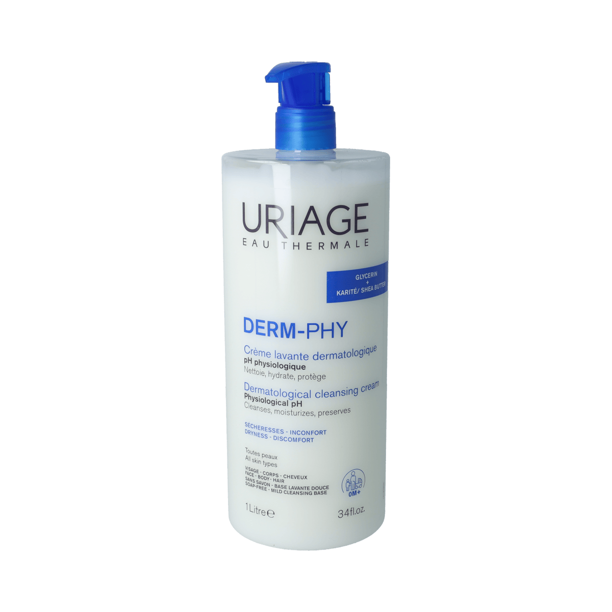 Uriage Lichaamsverzorging 1.00 Liter Uriage DERM-PHY CREME LAVANTE DERMATOLOGIQUE 1.00 Liter