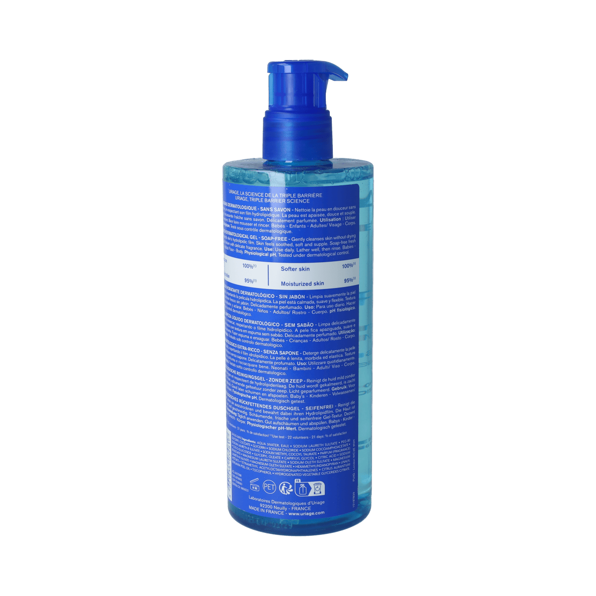 Uriage Lichaamsverzorging 500.00 Milliliter Uriage DERM-PHY GEL SURGRAS DERMATOLOGIQUE 500.00 Milliliter