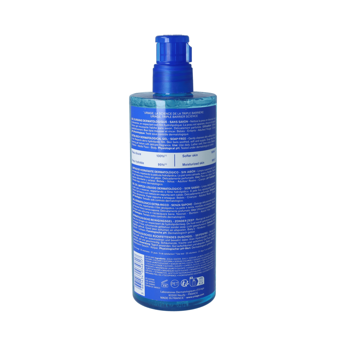 Uriage Lichaamsverzorging 500.00 Milliliter Uriage DERM-PHY GEL SURGRAS DERMATOLOGIQUE 500.00 Milliliter