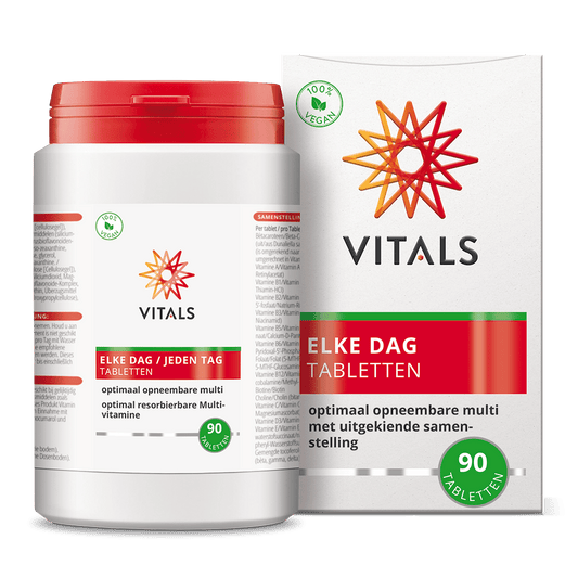 Vitals Vitamine Multi 90.00 Tabletten Vitals Elke Dag 90 tabletten 90.00 Tabletten
