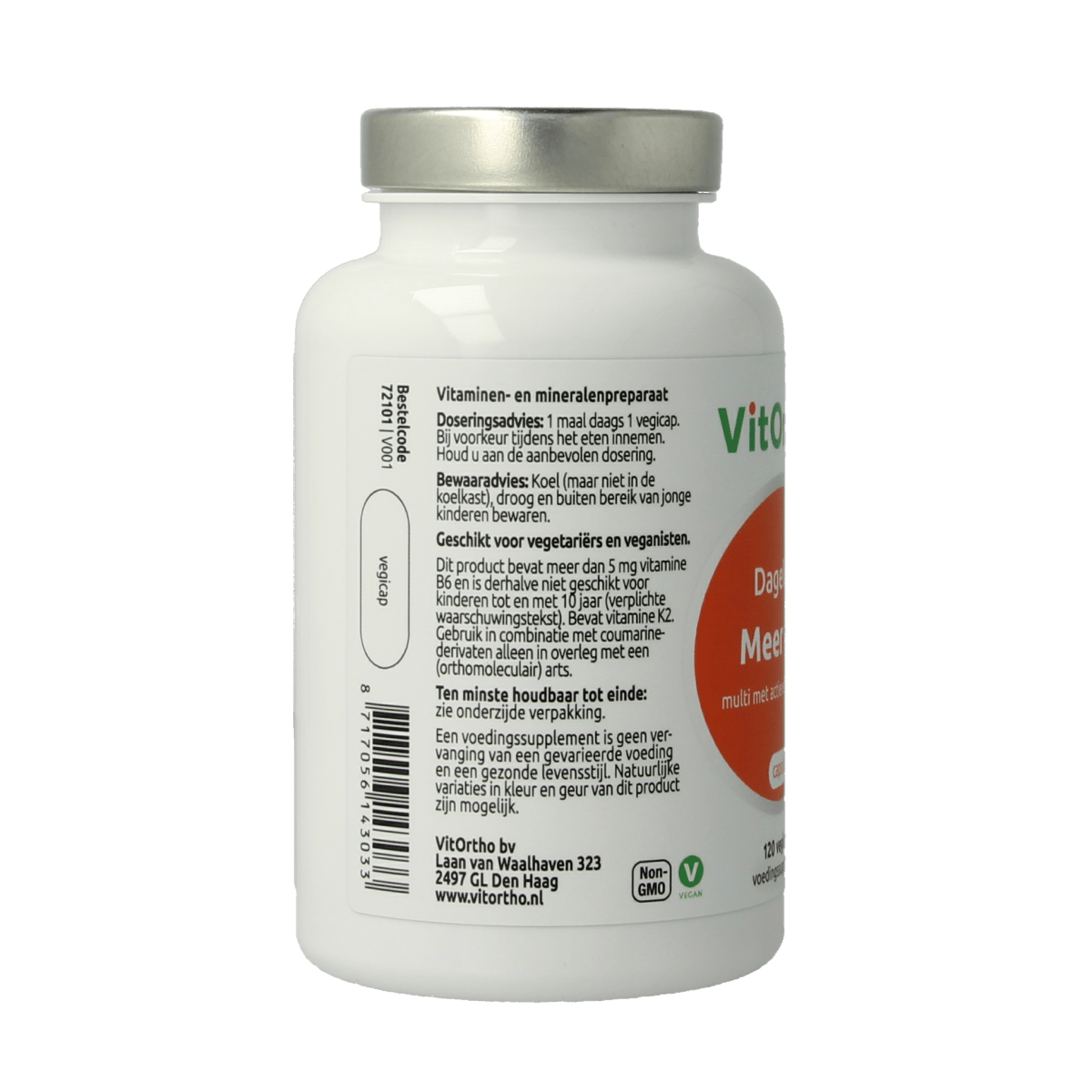 VitOrtho Vitamine Multi 120.00 Vegetarische capsules VitOrtho Meer in 1 dagelijks 120.00 Vegetarische capsules