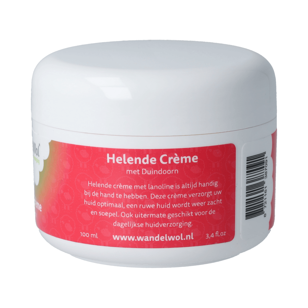 Wandelwol Helende Crème in a 100ml tube, soothing body care cream for skin healing and nourishment.