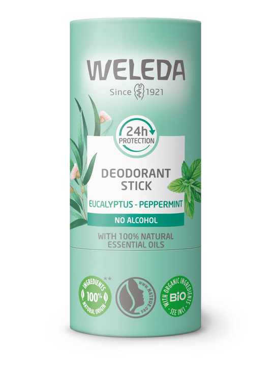 Weleda Deodorant 50.00 Gram Weleda Deodorant stick eucalyptus + peppermint 24U 50.00 Gram